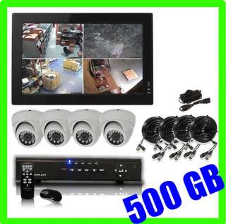 Complete 4 CH Channel CCTV Security Camera DVR System  