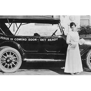 Aimee Mcpherson Gospel Car 1918 8 1/2 X 11 Photograph