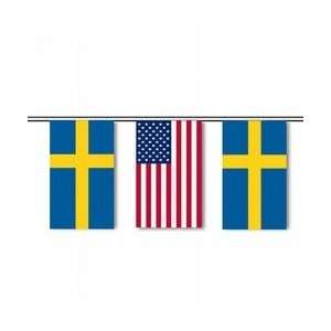  Sweden & U.S. String Pennants