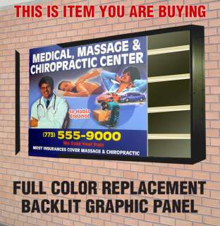 Replacement Backlit Lightbox Sign Panel Graphic 36x48  