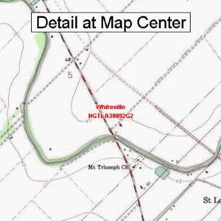  USGS Topographic Quadrangle Map   Whiteville, Louisiana 