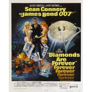  Diamonds are Forever (1971) 27 x 40 Movie Poster Style D 