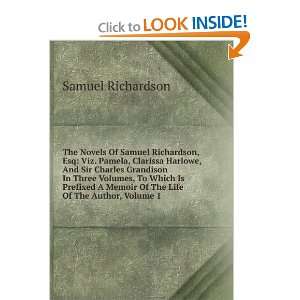   History of Sir Charles Grandison, Volume I Samuel Richardson Books