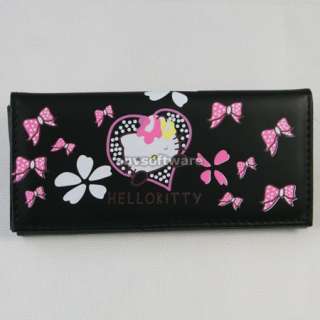 New HelloKitty Bowknot Girls Wallet Clutch Card Bag Purse Birthday 