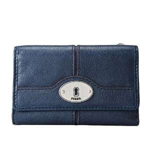  Fossil Womens Maddox Leather Flap Multifunction Wallet 