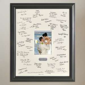 Personalized Wedding Wishes Signature Frame  