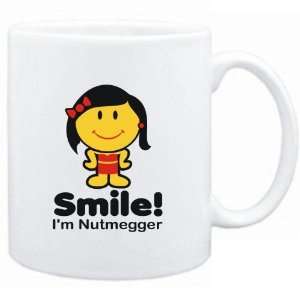  Mug White  Smile I am Nutmegger   Woman  Usa States 