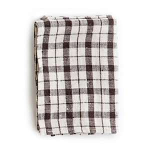   Linen Towel   Brown + White Plaid   Fog Linen Work