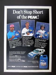 Peak Antifreeze Mike Ditka Wayne Gretzky Kyle Petty 1989 print Ad 