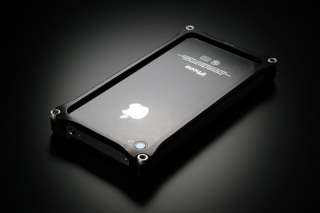 iPhone4,iPhone4S aluminum hard cover Solid bumper Black made in JAPAN 