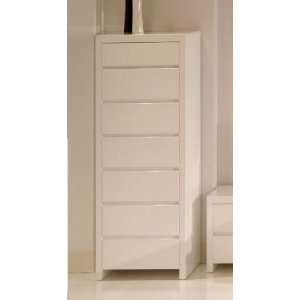  7 Drawer Chest by Mobital   High Gloss White (Blanche DC 