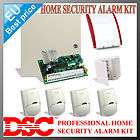 Wired Intruder Burglar Alarm System PROFESSIONAL Kit Keypad DSC PIRs 