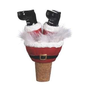  Christmas Wiggle Wine Bottle Topper   Black Boots 