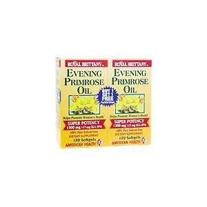 Royal Brittany Evening Primrose Oil 1300mg   Buy 1 get 1 FREE, 120+120 