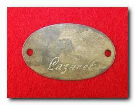 WW1 German steel dog tag  Erkennungsmarke,6 Bayr.Art.R.  