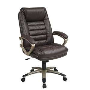  Office Star Work Smart  Executive Eco Leather Chair with 