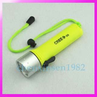 Waterproof Cree 3W LED flashlight for diving or other night activities 