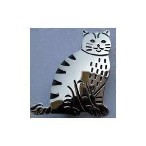  Sterling Siliver Taxco Cat Brooch 