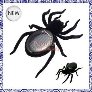 New Black Toy Solar Spider Robot Insect Educational P  