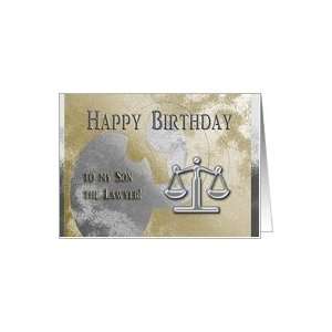  Happy Birthday to my Son the Lawyer, Legal Scales in 