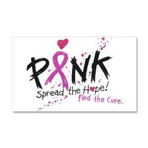   Wall Vinyl Sticker Cancer Pink Ribbon Spread The Hope Find The Cure