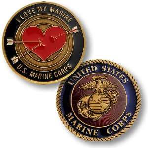  I Love My Marine Challenge Coin 