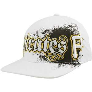 47 Brand Pittsburgh Pirates White Clawson Closer Flex Fit Hat  