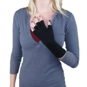  Black Fingerless Gloves Knit Cut Off Gloves Goth Emo 