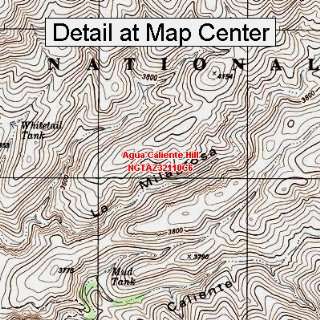  USGS Topographic Quadrangle Map   Agua Caliente Hill 