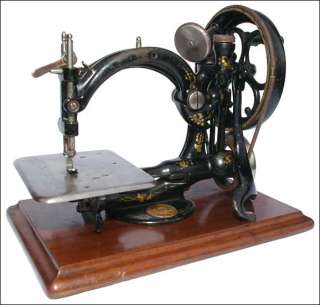 Early Willcox & Gibbs hand crank c s sewing machine working order 1889 