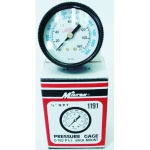  Milton Air Pressure Gauge   1/4in, 160 PSI