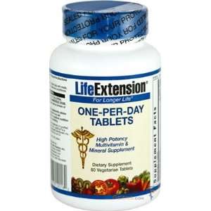  Life Extension One Per Day Tablets, 60 Veggie Tab Health 