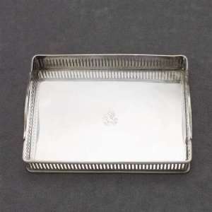  Serving Tray, Silverplate Miniature Galley