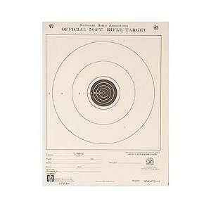  Rifle 50 ft. Junior Rifle Targets, Single Bulls eye, 7x9 