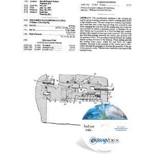    NEW Patent CD for UNLOADING GAS BARRIER FACE SEAL 