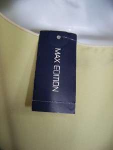 NWT Max Edition Soft Green Knit Sleeveless Dress L $88  