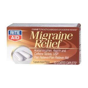  Rite Aid Migraine Relief, Coated Caplets Health 