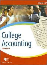College Accounting, Chapters 1 27, (0324376162), James A. Heintz 