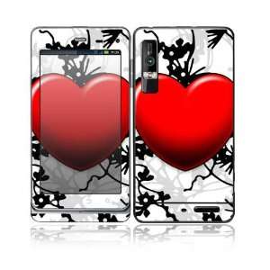Floral Heart Design Decorative Skin Cover Decal Sticker for Motorola 