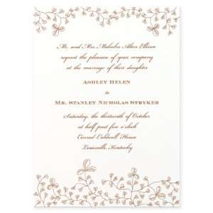  Clover Vine Invitation by Martha Stewart Wedding 
