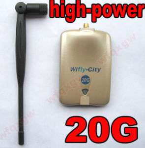 20G RTL8187L Wifly City 54M Wireless USB Adapter 5dBi  