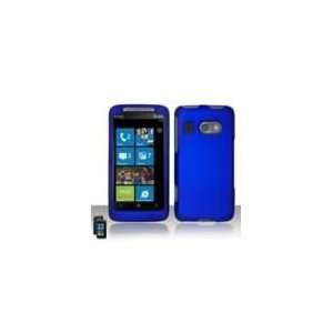  HTC Surround T8788 Rubberized Blue Cover Case with Charm 