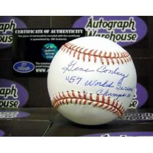   Signed Baseball inscribed 57 World Series Champs