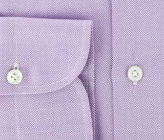 New $425 Finamore Napoli Lavender Purple Shirt 15.75/40  
