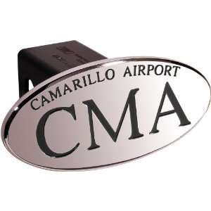   Black CMA Camarillo Airport Oval 2 Billet Hitch Cover Automotive
