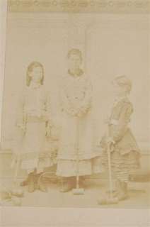 1860s 1870s CDV Card Photo of Croquet Players from Oberlin Ohio NO 