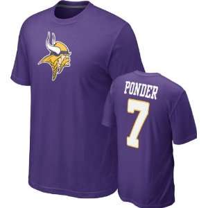  Christian Ponder #7 Purple Nike Minnesota Vikings Name 
