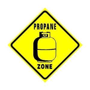    PROPANE ZONE gas alternative fuel travel sign
