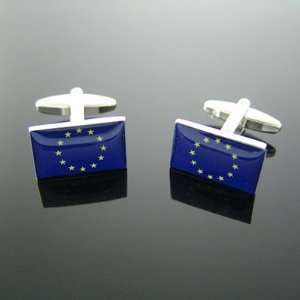  EU European Union Flag Cufflinks 