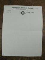 Old Clinchfield Railroad RR Letterhead System Route Map  